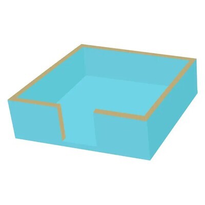 BEVERAGE CADDY, WOOD - AQUA