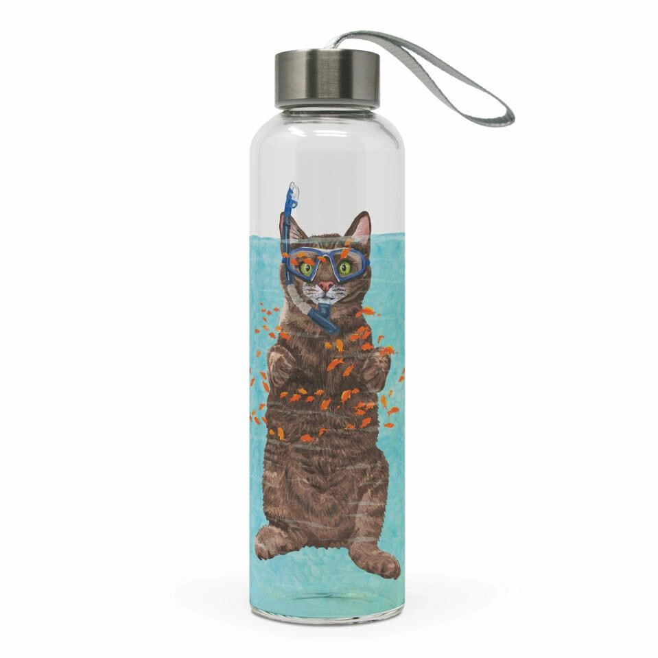 GLASS WATER BOTTLE - COUSTEAU