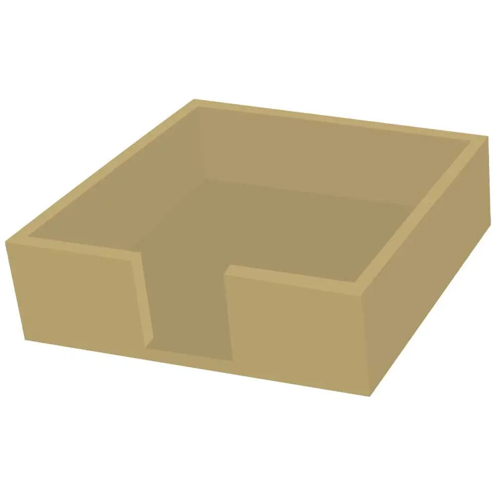 LUNCH CADDY, WOOD - GOLD