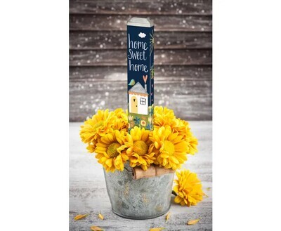 Studio M 13-inch Mini Art Pole displayed in a bright yellow floral arrangement.