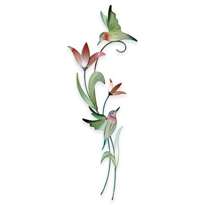 HUMMINGBIRDS METAL WALL SCULPTURE
