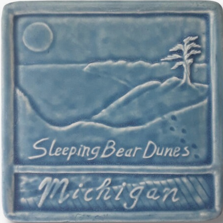 SLEEPING BEAR DUNES 6X6 IN. - SEASIDE BLUE