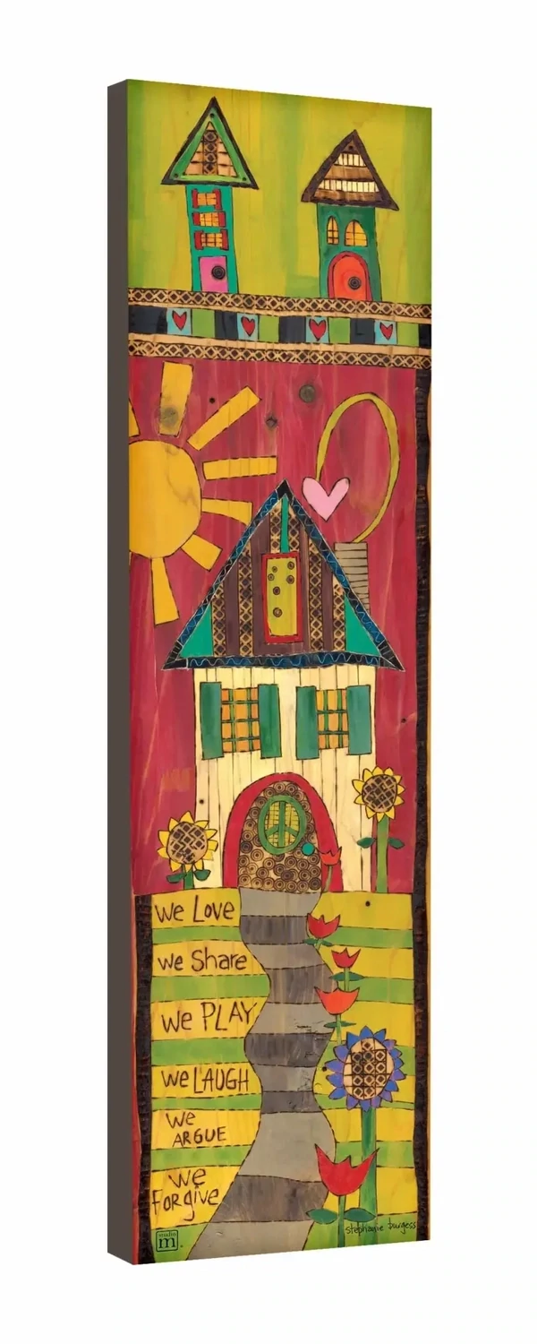 LOVE SHARE PLAY EXPRESSIONS INDOOR/OUTDOOR WALL ART