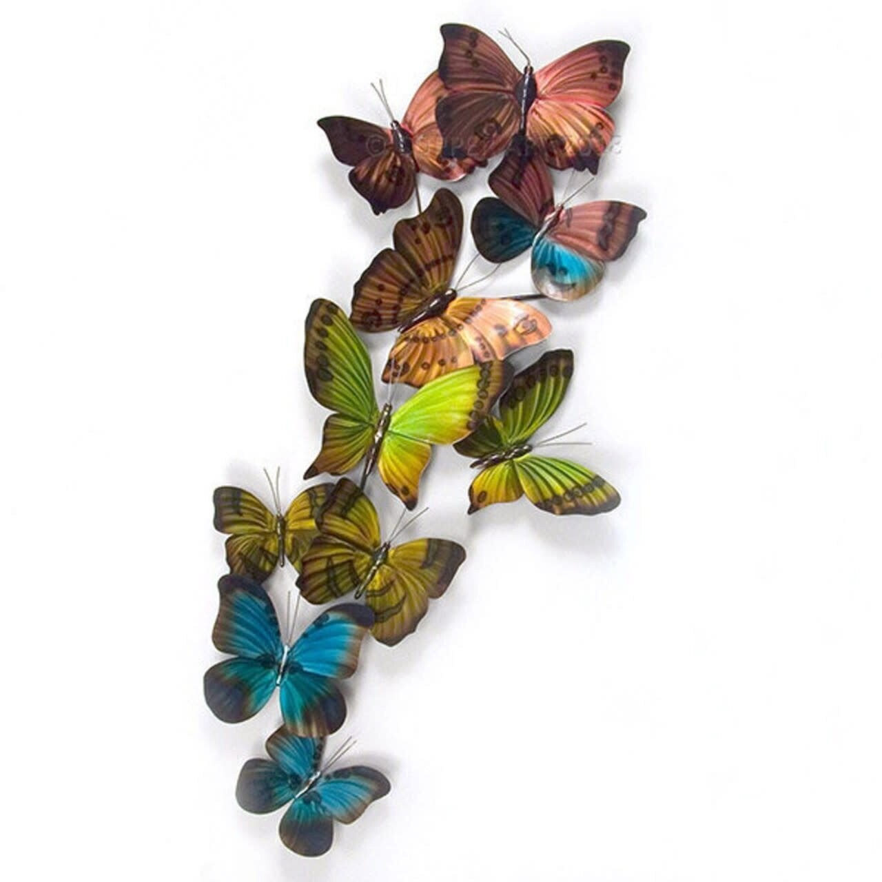 MIXED FLIGHT BUTTERFLY WALL SCULPTURE MM048S