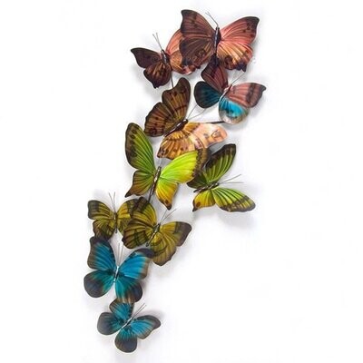 MIXED FLIGHT BUTTERFLY WALL SCULPTURE MM048S