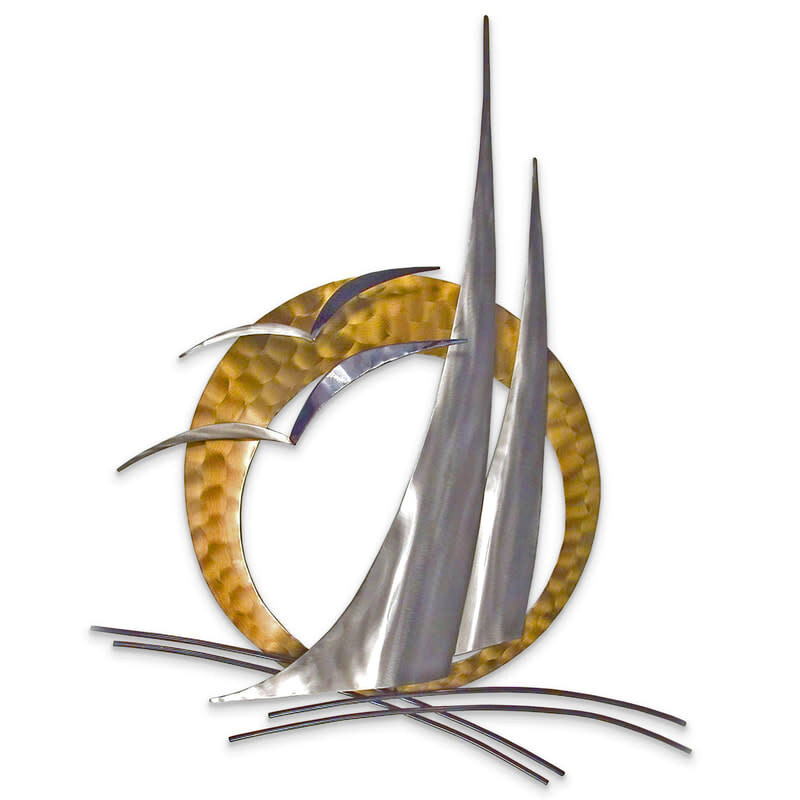 SAIL’N METAL SAILBOAT WALL SCULPTURE MM114