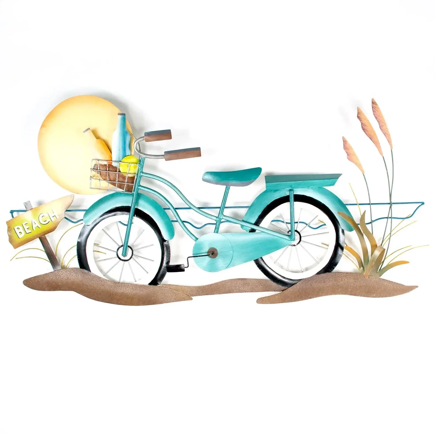 BEACH CRUISER BIKE METAL WALL ART - CA200