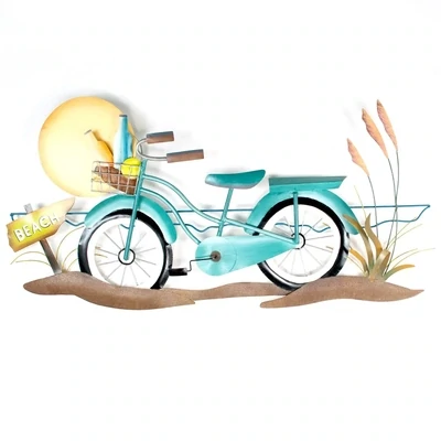 BEACH CRUISER BIKE METAL WALL ART - CA200