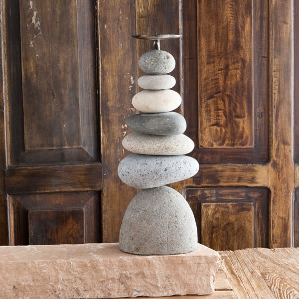 Septuple Cairn Candle Holder