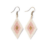 ZELDA DIAMOND BEADED BLUSH EARRINGS