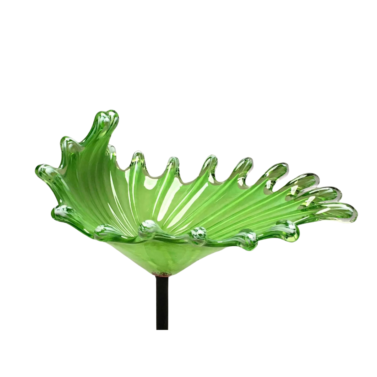 SPLASH BIRDBATH BOWL GREEN/WHITE