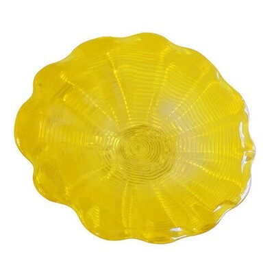 Dale Tiffany GLASS WALL YELLOW PLATE D12 SMALL