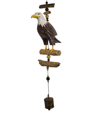 553 BALD EAGLE WOODEN CHIME BELL