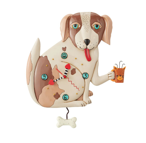 CLOCK No Bones (Dog) Wall