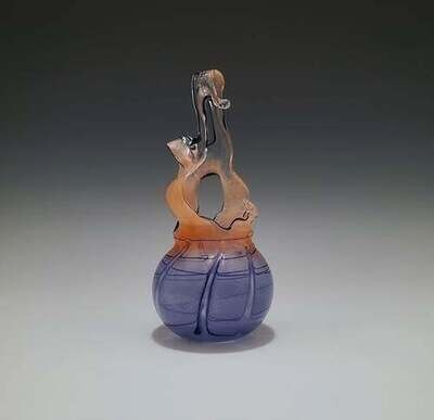 Orange Hyacinth Raindrop Candle Holder