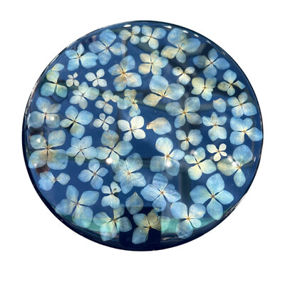 Hand Presed Flowers Lazy Susan - Small 9 1/2&quot;