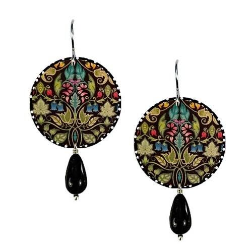 MADISON MIX EARRING- 7/8&quot; Disc w/Bead