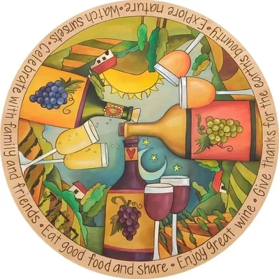 WOOD LAZY SUSAN LET ME ENTERTAIN YOU