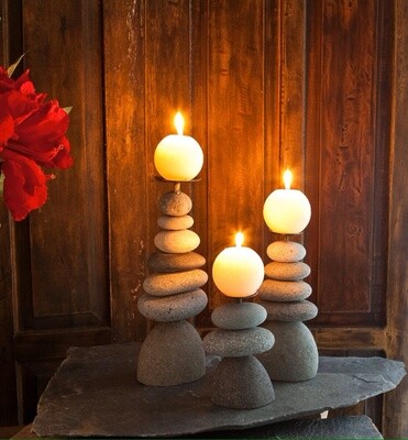 Septuple Cairn Candle Holder
