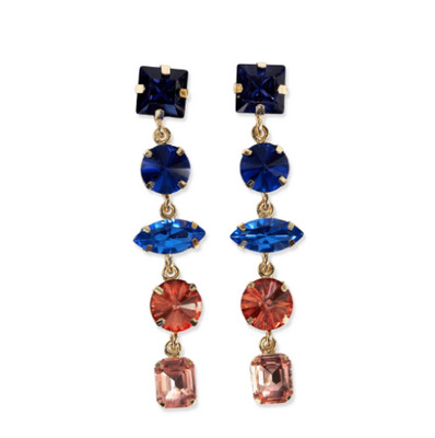 Priscilla 5-tier mixed stones drop earrings sedona