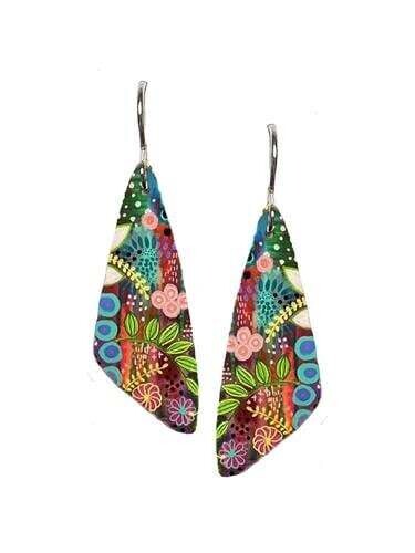 YAZZIE - Small Oblong Triangle Earring