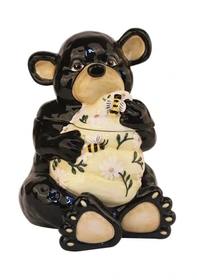 BEAR HIVE COOKIE JAR