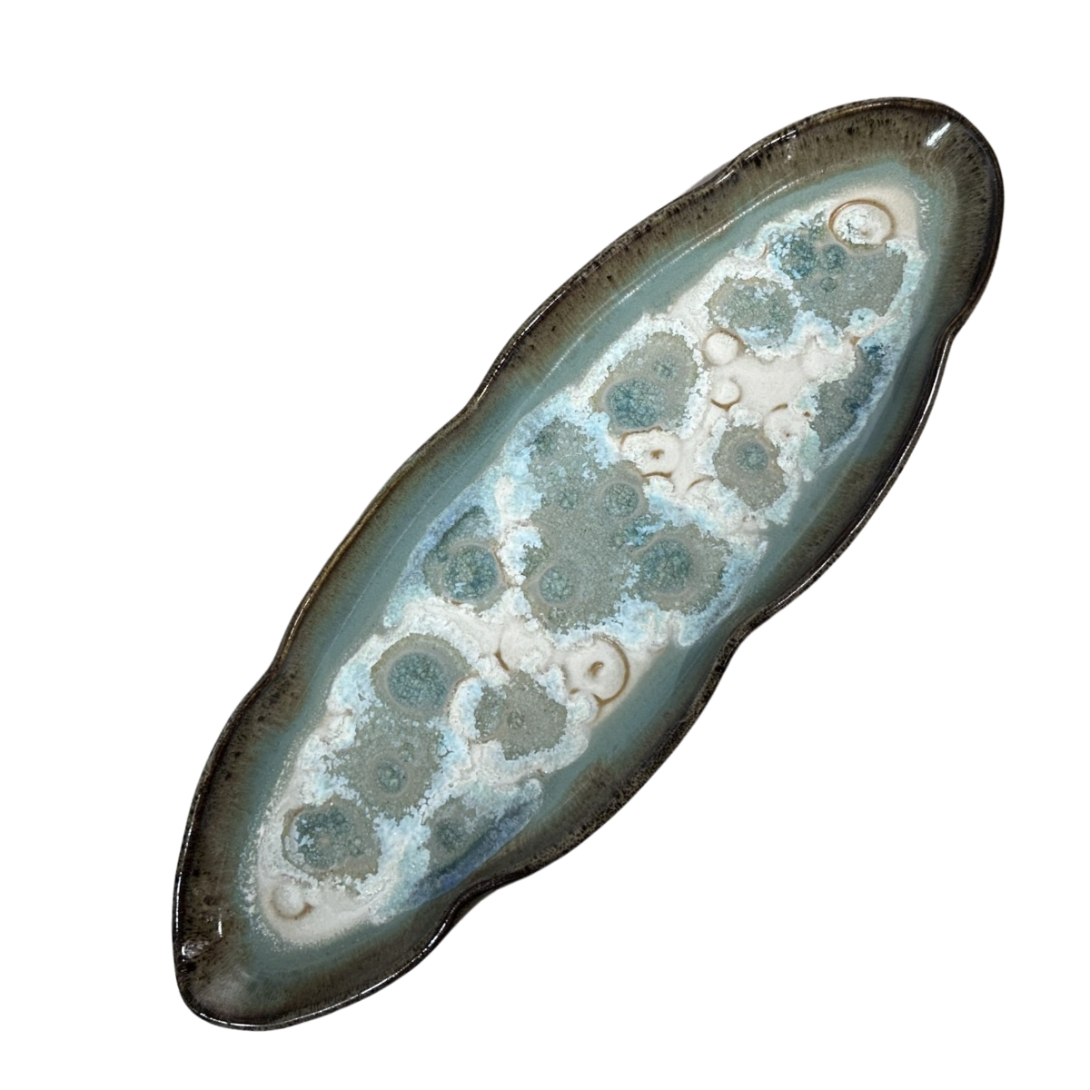 MARTIN SCALLOP EDGE OVAL PLATTER, Color: DRIFTWOOD