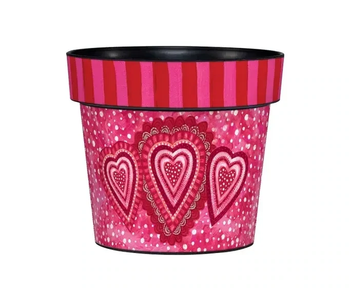 Sweet Hearts 6&quot; Art Pot