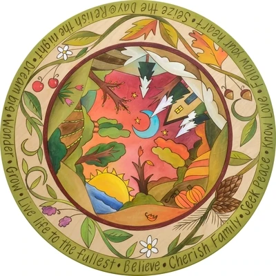 WOOD LAZY SUSAN - SEASONAL BLISS