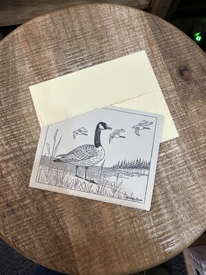 Letterpress Notecard CANADIAN GOOSE