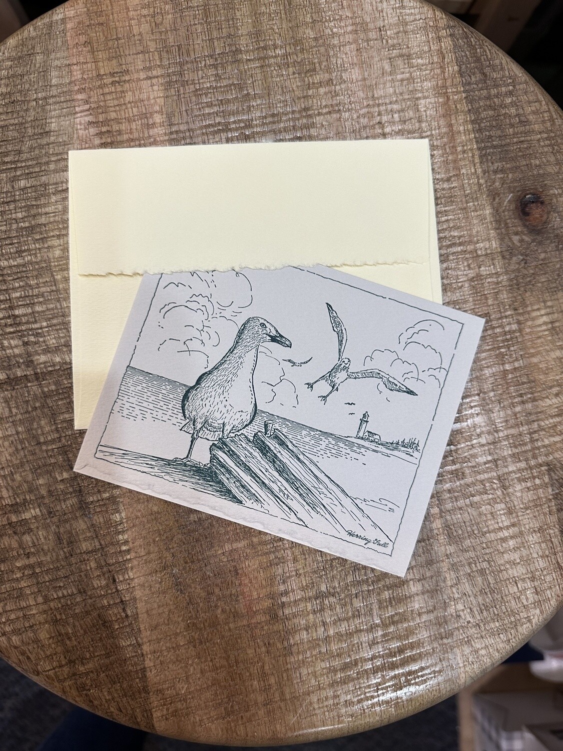 Letterpress Notecard HERRING GULL