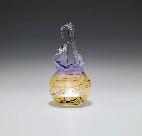 Hyacinth Yellow Raindrop Candle Holder