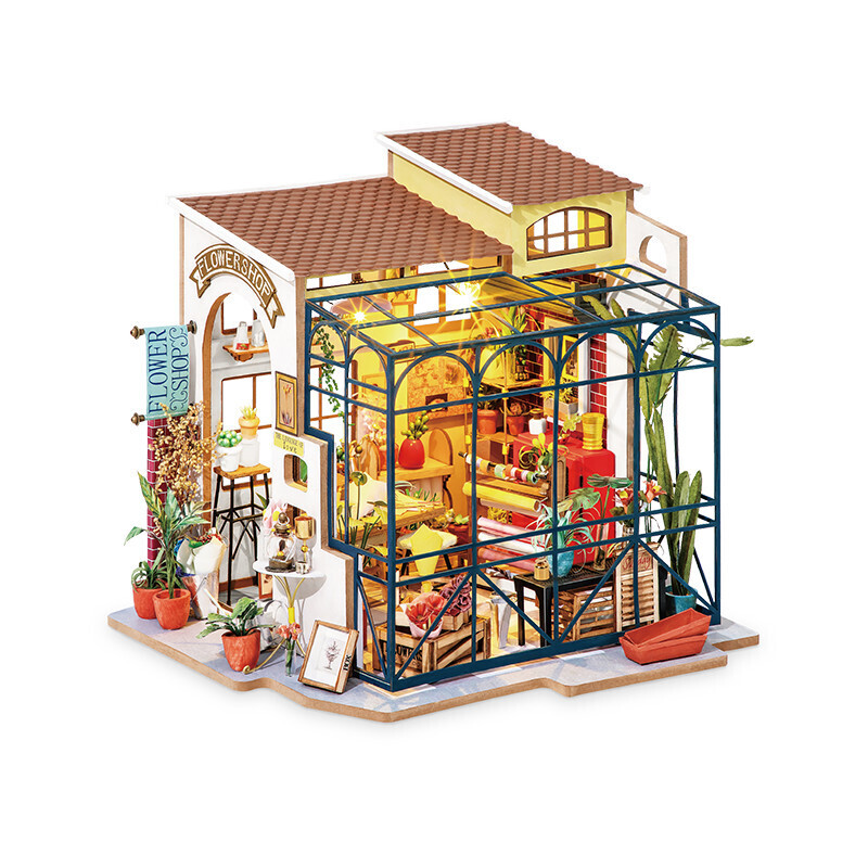 EMILY'S FLOWER SHOP DIY MINIATURE HOUSE KIT