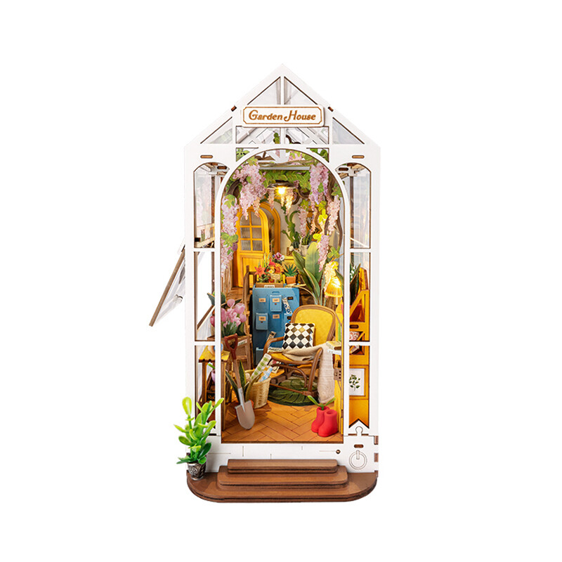 GARDEN HOUSE BOOK NOOK DIY MINIATURE HOUSE KIT