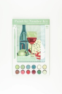 PAINT-BY-NUMBER KIT - WINE &amp; CHEESE STILL LIFE