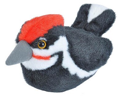 Audobon II Woodpecker Stuffed Animal With Sound 5.5&quot;