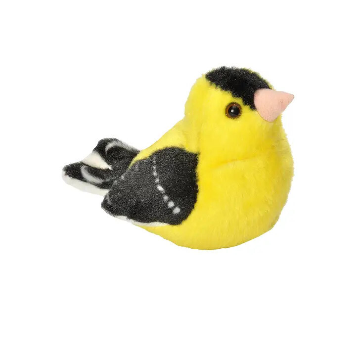 Audubon II American Goldfinch Stuffed Animal 5.5&quot;