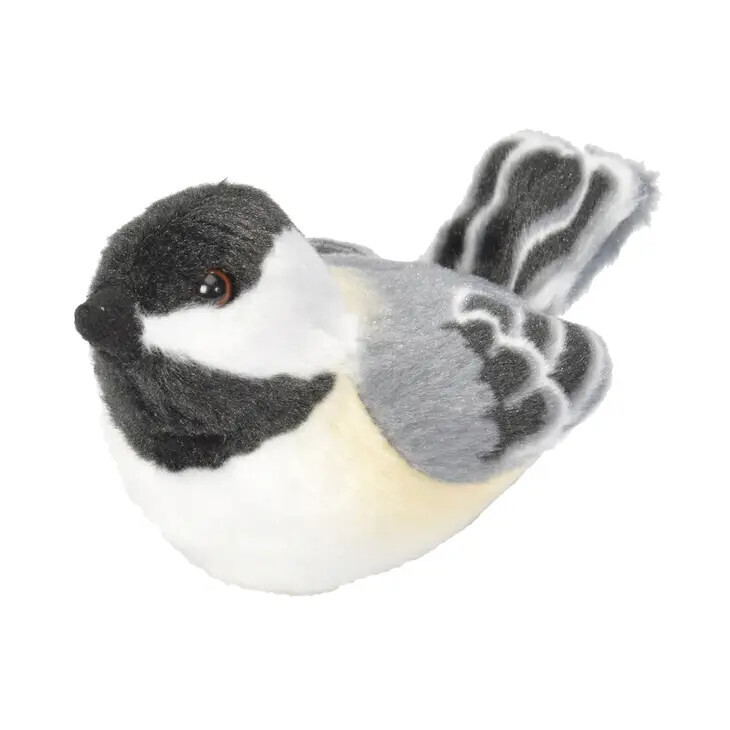 Audubon II Black-Capped Chickadee Stuffed Animal 5.5&quot;