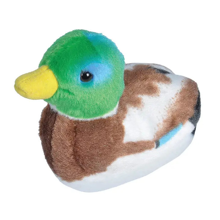 Audubon II Mallard Duck Stuffed Animal with Sound 5.5&quot;