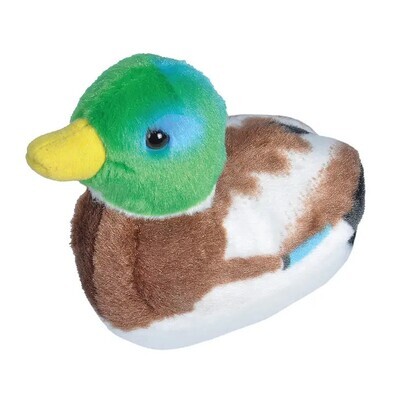 Audubon II Mallard Duck Stuffed Animal with Sound 5.5&quot;