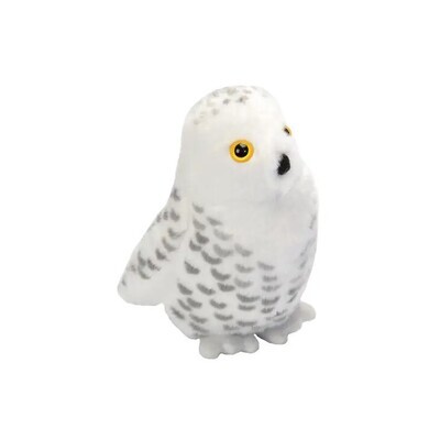 Audubon II Snowy Owl Stuffed Animal with Sound 5.5&quot;