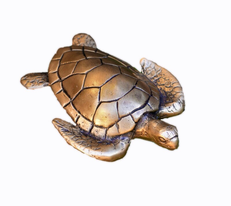 DECORATIVE OUTDOOR FAUCET HANDLE - SEA TURTLE