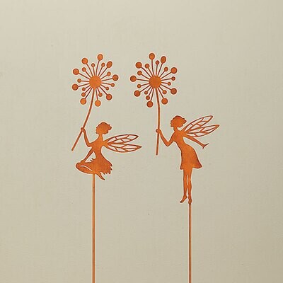 31.5&quot;H Metal Fairy Garden Stake,   8890