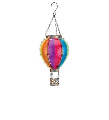 Hot Air Balloon Solar Lantern - Small Rainbow