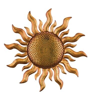 Solar Sun Wall Decor 25&quot;