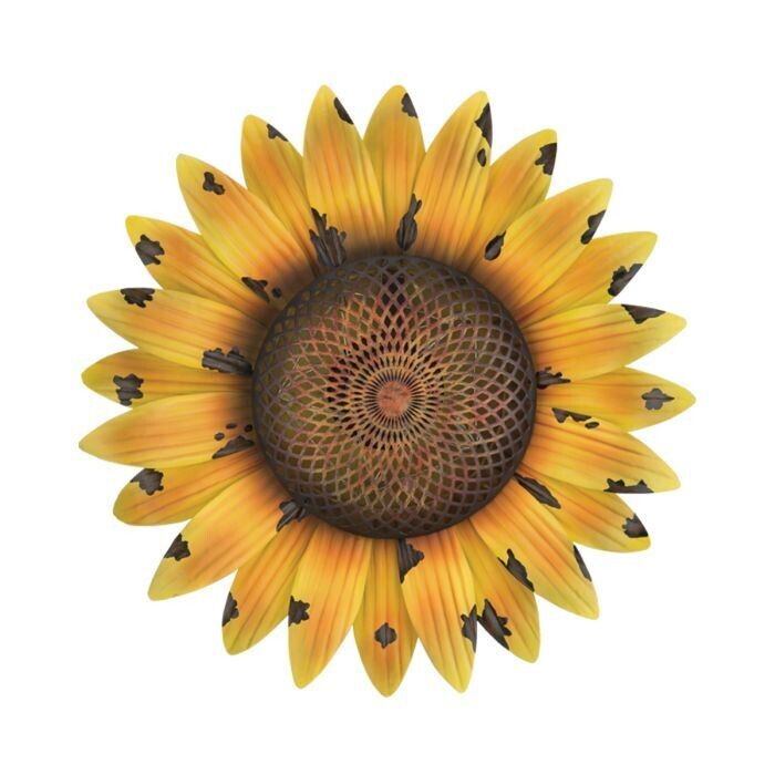SOLAR SUNFLOWER WALL DECOR
