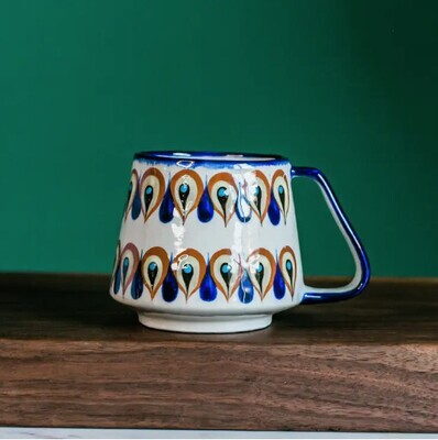 WHITE SAN ANTONIO PALOPO CERAMIC BEER MUG