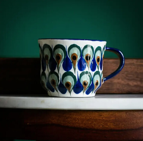 WHITE SAN ANTONIO TEA CUP