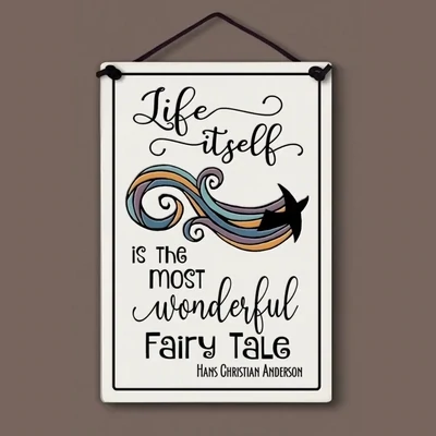 526 LARGE HANGING WALL TILE - WONDERFUL FAIRY TALE