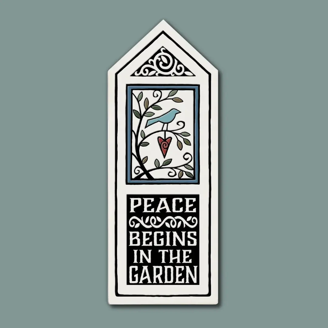 677 PEACE / GARDEN - GARDEN TILE STAKE